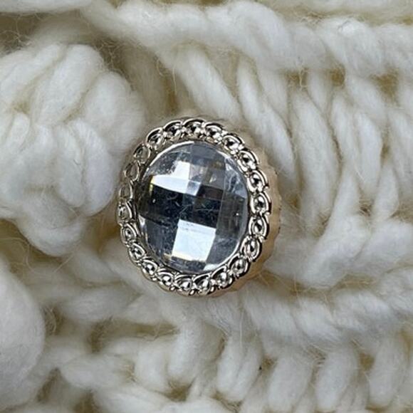 Chicwish Cream Yellow Crochet Floral Flower 3D Button Up Cardigan Sweater Sz S - Picture 4 of 6